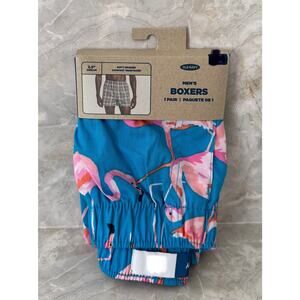 Old Navy Mens Printed Boxer Shorts Flamingo Blue/Pink Multisize NWT